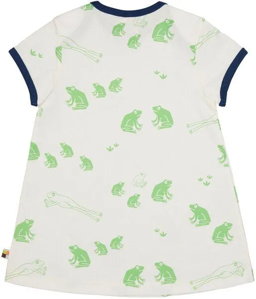 loud + proud loud + proud Babys & Kinder Kleid Druck, GOTS-zertifiziert, Opal(grün), – Produktbild 1 von 2