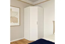 FORTE Eckkleiderschrank Kleiderschrank, perfekte Ecklösung, einfache Montage B/H/T 80,4/181/80,4, perfekte Ecklösung, FSC – Produktbild 1 von 1
