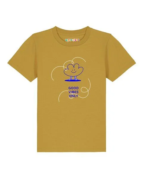 watabout.kids watabout.kids T-Shirt Kinder Good vibes only, Ochre, – Produktbild 1 von 2