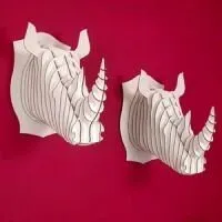 Cardboard Safari Cardboard Safari Robbie – Rhino Trophy, Braun, – Produktbild 1 von 1
