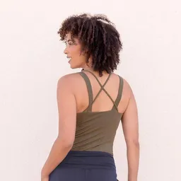Jaya Jaya MARLENE TENCEL - Damen - Sportlich-feminines Top aus weichem, atmungsaktivem TENCEL Lyocell/Biobaumwoll-Mix mit integriertem Bustier für Yoga – Produktbild 1 von 1