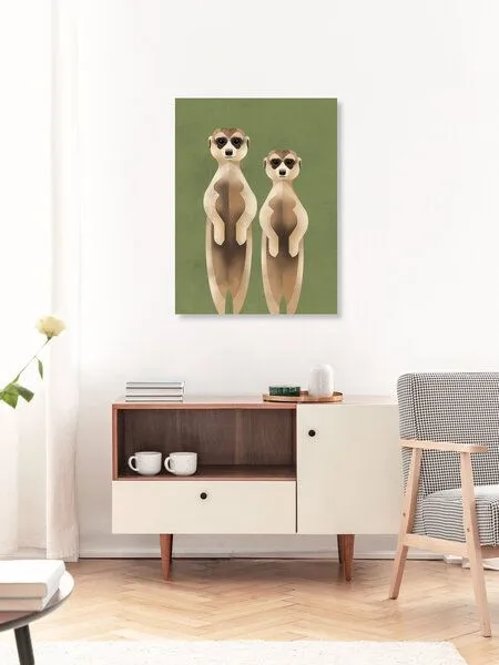 Photocircle Photocircle Poster / Leinwandbild - Erdmännchen – Produktbild 3 von 4