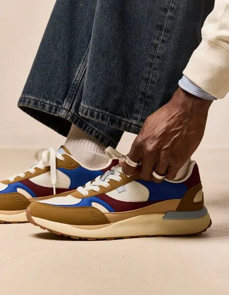 Odaje Odaje Sneaker Anael, Brown/blue/burgundy, – Produktbild 3 von 6
