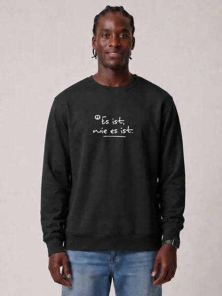 watapparel watapparel Sweatshirt Unisex Es ist wie es ist, Black, – Produktbild 2 von 2