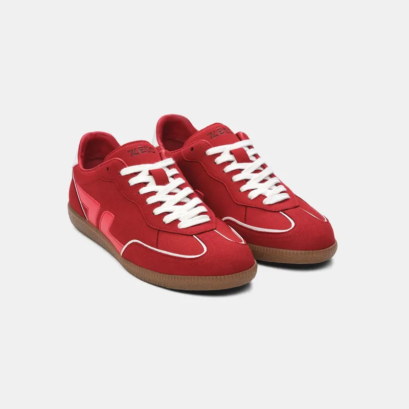 Zèta Zèta Herren vegan Sneaker Delta Granatrot, Rot, – Produktbild 2 von 2