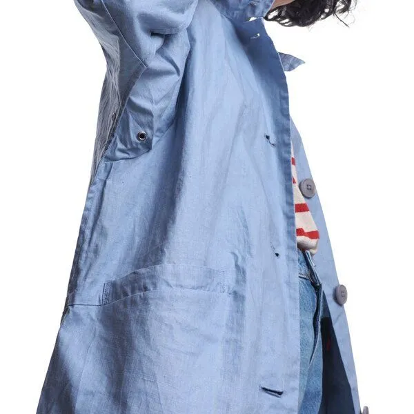 LangerChen LangerChen Sommermantel Coat Mira Long, Marlin (hellblau), – Produktbild 4 von 4