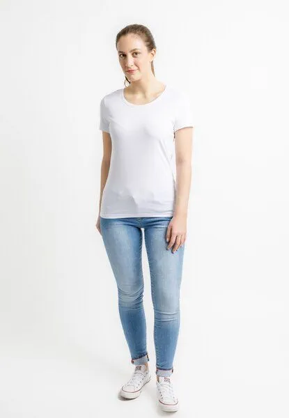 TORLAND Torland Tailliertes Damen T-Shirt Expresser, Weiß (white), – Produktbild 3 von 4