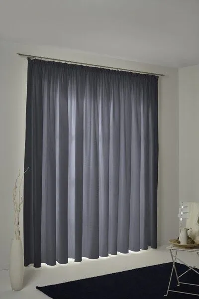 Nature by Adam Nature by Adam Vorhang aus 100% Bio-Baumwolle - Made in Germany - Uni Collection, Dunkelblau, – Produktbild 6 von 7