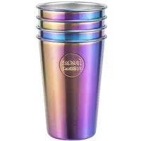 soulbottles soulbottles Plastikfreier Trinkbecher aus Edelstahl • soulcups steel Utopia • 0,3 l und 0,4 l, Grey, – Produktbild 1 von 3
