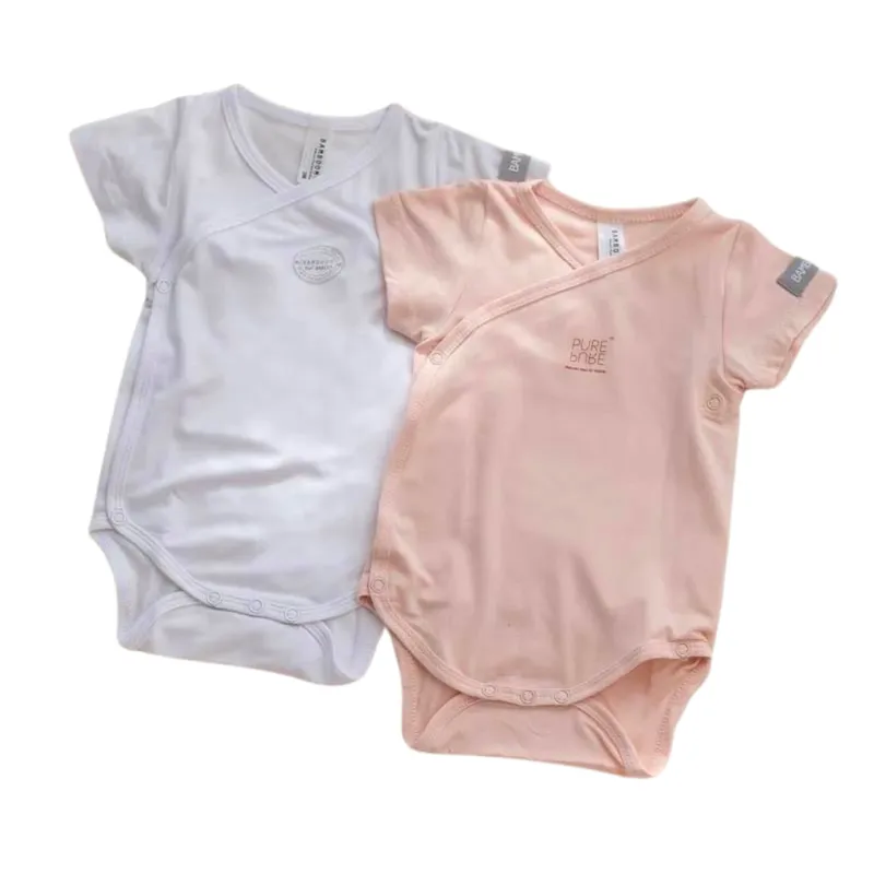 Bamboom Bamboom Kurzarm-Body-Packung 2 Stück Rosa und Weiß, 3m, – Produktbild 1 von 1