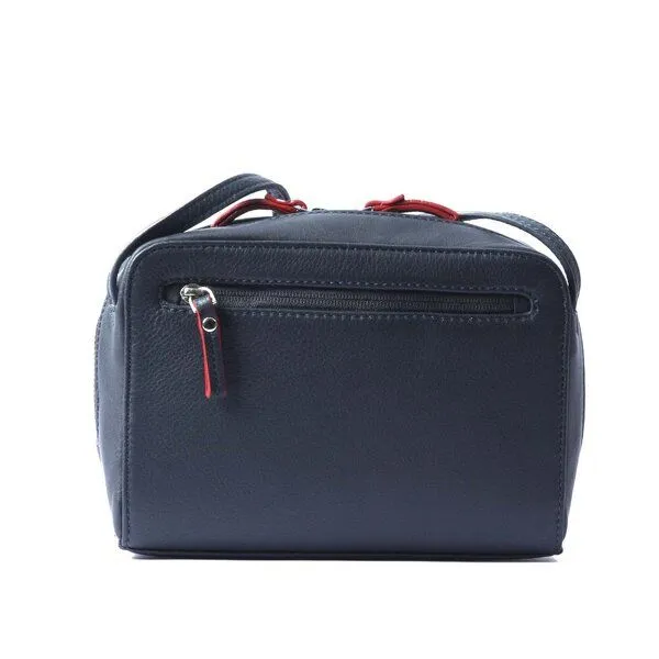 Vargu Vargu Leder-Umhängetasche Loreen 1, Navy, – Produktbild 4 von 4