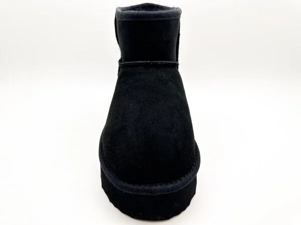 thies Stiefel aus Schaffell "thies 1856 ® Platform Sheep Boots", Black, – Produktbild 3 von 4