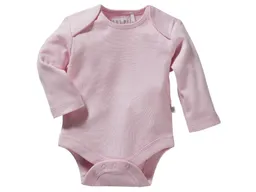 HANS NATUR Baby Langarmbody Bio-Baumwolle hellrosa Gr. 62/68 – Produktbild 1 von 1