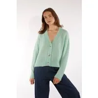 Les Racines Du Ciel Les Racines du Ciel - Cardigan Gilda, Petrol (aqua), – Produktbild 1 von 1