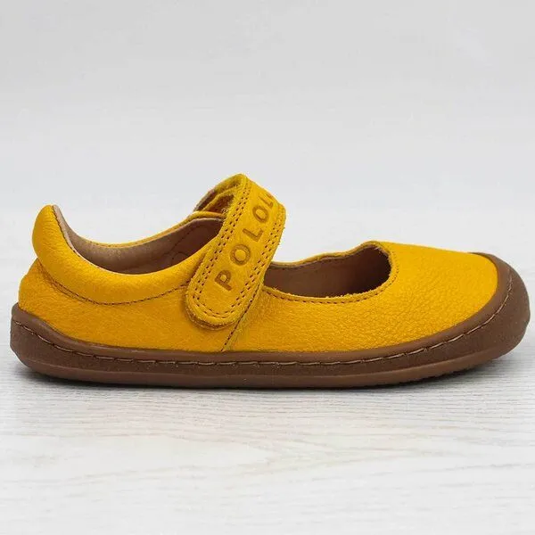 Pololo Pololo Barfußballerina aus pflanzlich gegerbtem Leder, unisex, Gelb, – Produktbild 2 von 4