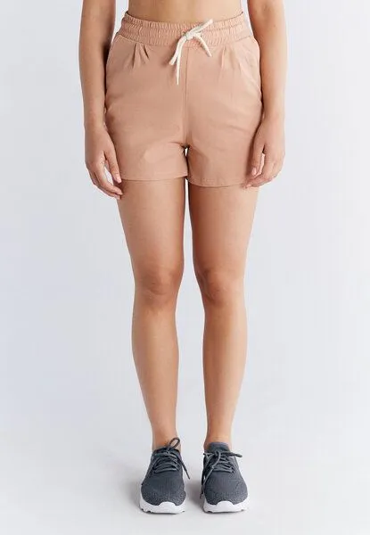 Leela Cotton Damen Pyjama Short aus 100% Bio-Baumwolle Schlafhose Leela Cotton 1440, Cafe crema, – Produktbild 1 von 4