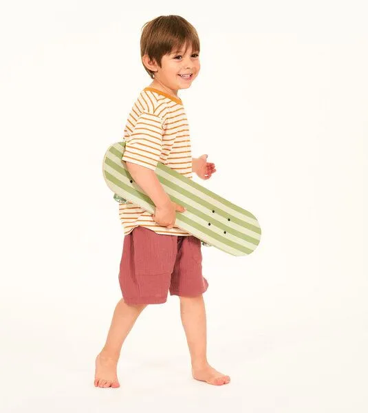 Sense Organics & friends in cooperation with GARY MASH Sense Organics & friends in cooperation with GARY MASH Weiche Kinder Shorts aus Bio-Musselin, Rosenbraun (braun), – Produktbild 4 von 4