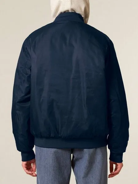 Human Family Human Family Basic Unisex Bomberjacke aus recyceltem Polyester, Blau, – Produktbild 3 von 4