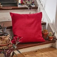 HängemattenGlück HängemattenGlück Kissenbezug aus reiner Bio Baumwolle 60x60cm Rot- / Gelbtöne, Rot, – Produktbild 1 von 2
