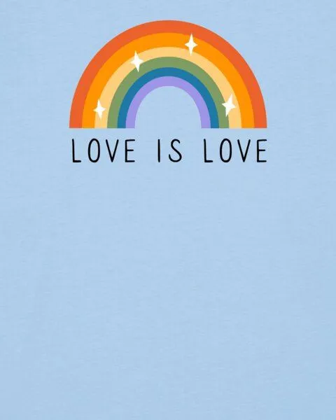 watapparel watapparel T-Shirt Unisex Love is Love, Blue soul, – Produktbild 3 von 4