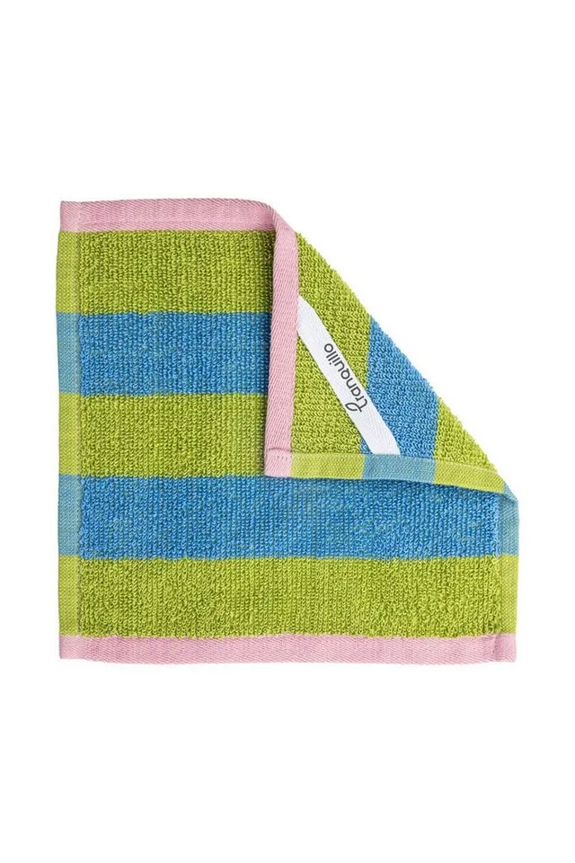 Tranquillo Tranquillo Spültuch Frottee-Abwaschtuch ZESTLINE 22x22 cm saugfähig, schonendes Material, aus 100 % GOTS-zertifizierter Biobaumwolle, streifenfreie Oberflächen, Bunt, – Produktbild 2 von 5