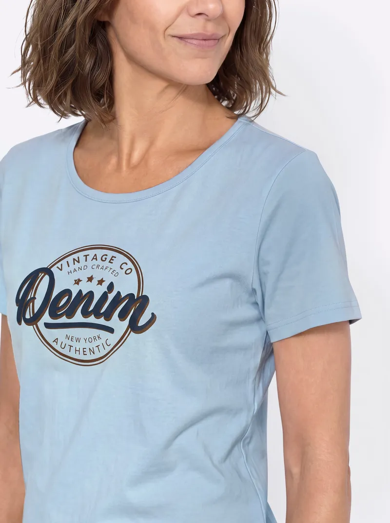 Witt Kurzarmshirt hellblau, Hellblau, – Produktbild 2 von 2