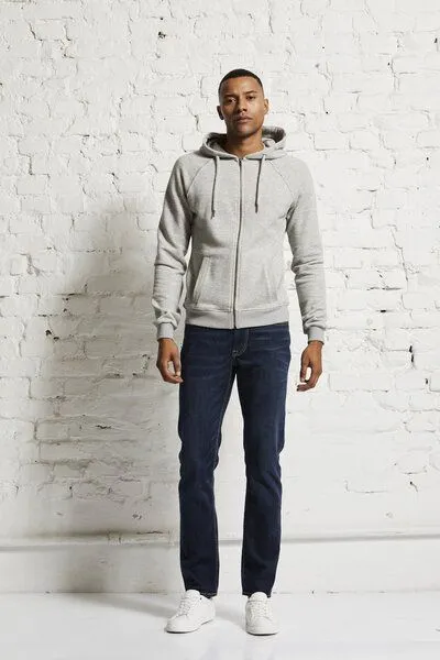 Wunderwerk Wunderwerk Herren zip hoody aus Bio-Baumwolle "Heavy zip hoody male", Blau (old navy 695), – Produktbild 2 von 4