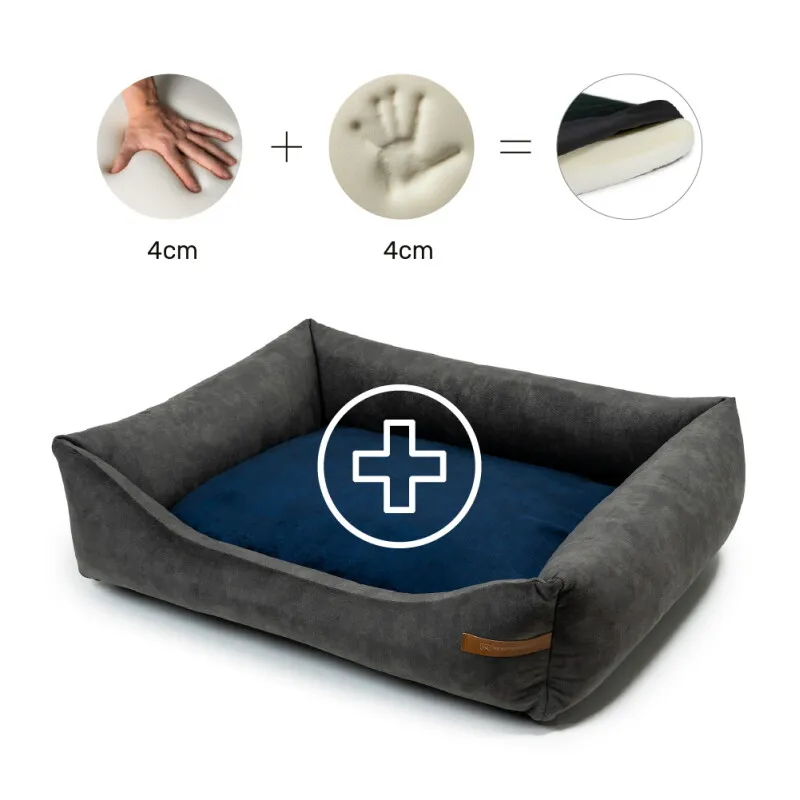 Rexproduct Rexproduct Otto Orthopädisches Hundebett Grau S-XL dunkelblau S – Produktbild 1 von 3