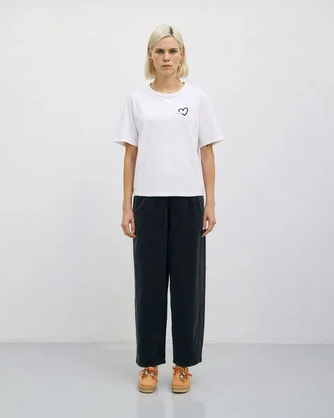 Rotholz Rotholz Weite Sweatpant Mit Bundfalte Bio Baumwolle, Schwarz, – Produktbild 4 von 4