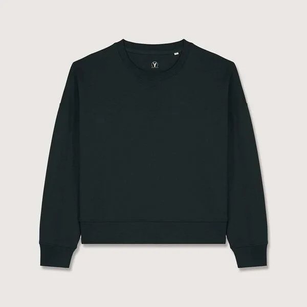 YTWOO YTWOO Modernes Damen-Sweatshirt – weich, nachhaltig & zeitlos, Schwarz, – Produktbild 1 von 2