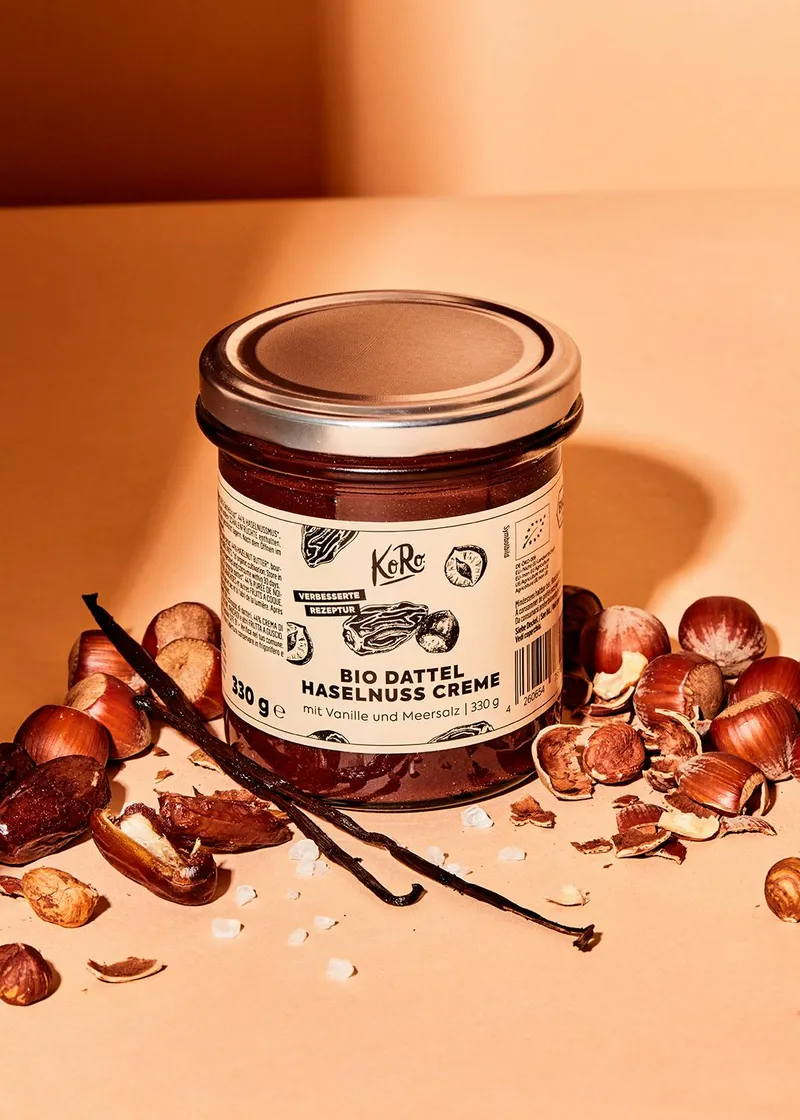 KoRo Bio Dattel Haselnuss Creme | 330 g – Produktbild 2 von 5