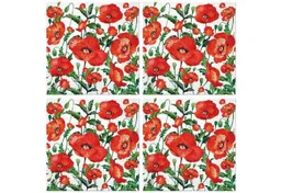 PAW Sp. z o.o. Papierserviette 20 Stück ca 33x33 cm - Mohnblumen, Blumen, Flanders Poppy, Mohnblumen, Blumen, Garten, Wiese, Natur, Tishdeko – Produktbild 1 von 1