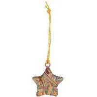 El Puente El Puente Deko-Anhänger "Regenbogen-Stern" | Fair Trade & Handmade aus Indien, Mehrfarbig, – Produktbild 1 von 1