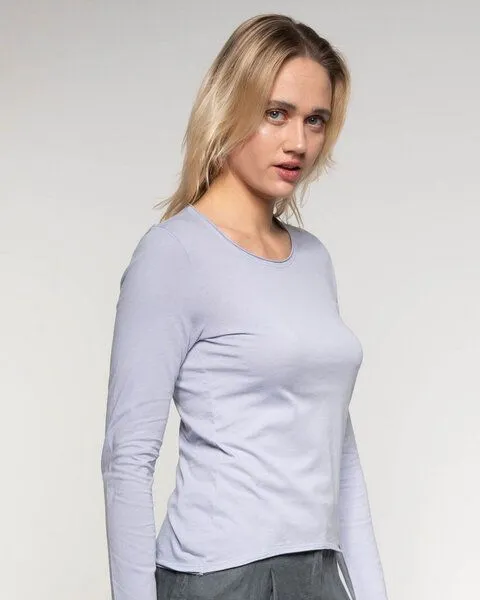 Alma & Lovis Alma & Lovis Smartes Langarmshirt aus Bio-Baumwolle | Smart Shirt, Lavendel, – Produktbild 4 von 4