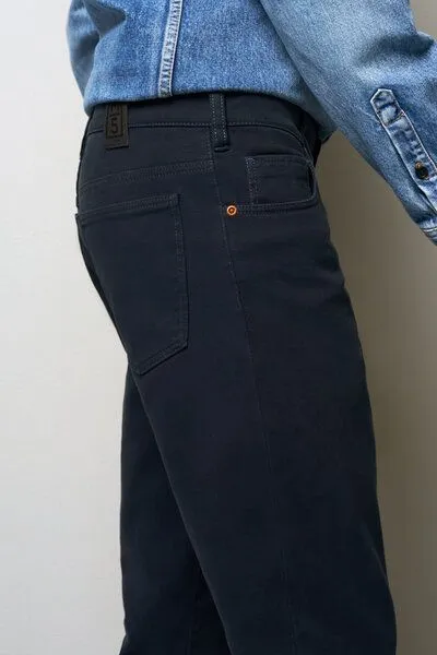 M 5 BY MEYER M 5 BY MEYER COTTON-TWILL CHINO, Blau (blau), – Produktbild 5 von 5