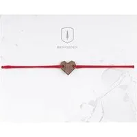 BeWooden BeWooden Holzarmband Red Heart – handgefertigter, nachhaltiger Schmuck mit Herzsymbol – Produktbild 1 von 1