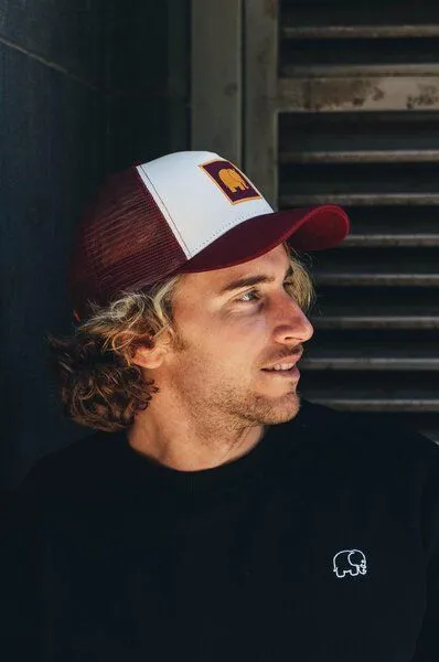 Trendsplant Trendsplant Classic Trucker Cap Burgundy, Rot, – Produktbild 2 von 4