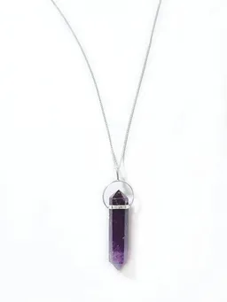 Crystal and Sage Crystal and Sage Amethyst Halskette versilbert – Produktbild 1 von 1