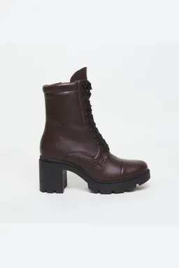 AGAZI AGAZI Damen vegan Stiefel Aga Schokoladenbraun – Produktbild 1 von 1
