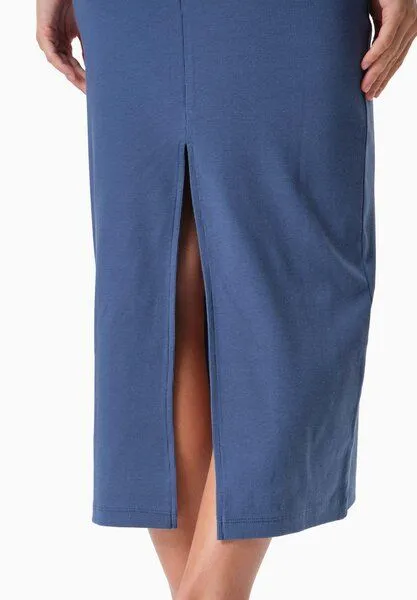 ORGANICATION ORGANICATION DURRU | Geripptes Kleid aus Bio-Baumwolle, Light navy, – Produktbild 3 von 3