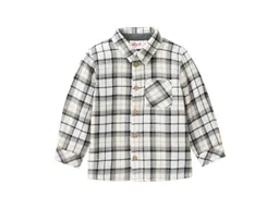 People Wear Organic People Wear Organic Flanell-Hemd natur kariert 74/80 – Produktbild 1 von 1