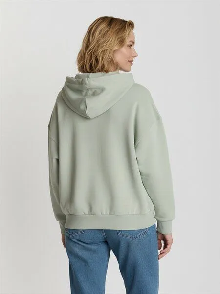 GreenBomb GREENBOMB Basic Vale - Lässige Sweatjacke aus Bio-Baumwolle / GOTS / Fair & Vegan, Grün (gedämpfte minze), – Produktbild 4 von 4