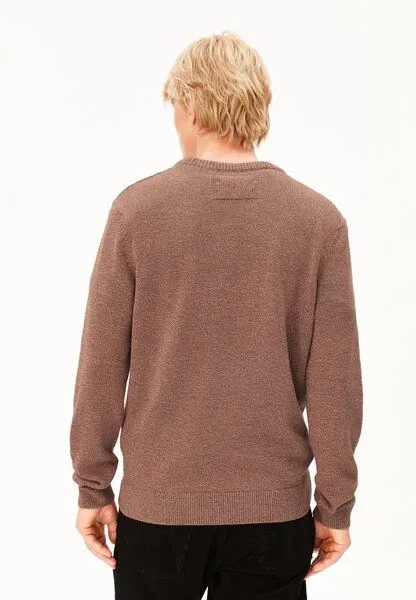 ARMEDANGELS ARMEDANGELS ALVAARIO Herren Strickpullover aus 100% Bio-Baumwolle, Earthshade-dark earth-oatmilk, – Produktbild 2 von 4