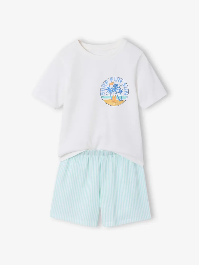 Vertbaudet 2er-Pack kurze Schlafanzüge ALOHA Kinder, Blau, – Produktbild 3 von 4