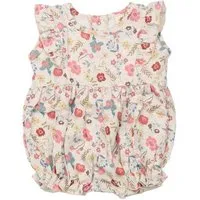 Walkiddy Baby Romper GOTS zertifiziert, „Flowers & Leaves“ Allover, mehrfarbig, ärmellos, weich – Walkiddy, Mehrfarbig, – Produktbild 1 von 1