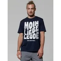watapparel watapparel T-Shirt Unisex Moin liebe Leude, French navy, – Produktbild 1 von 1