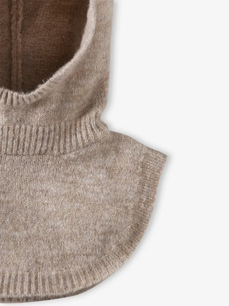 Vertbaudet Mädchen Baby Schalmütze mit Teddyohren, Beige meliert, – Produktbild 2 von 4