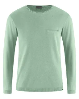 HempAge Hempage Herren vegan Pullover Summer In Mintgrün – Produktbild 1 von 1