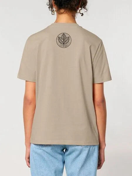 Human Family Human Family Bio Unisex Rundhals T-Shirt "Create - Circle Tree", Sand, – Produktbild 1 von 3