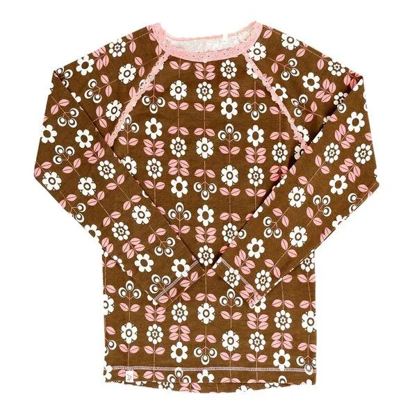 Alba of Denmark Alba of Denmark Ghita Blouse, Olive Flower Garden – Produktbild 1 von 3